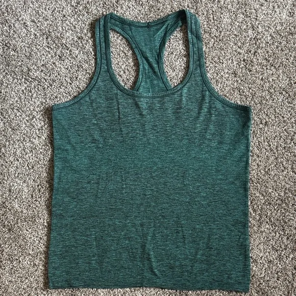 Lululemon Teal Racerback Tank Top - Swiftly Tech - Hip Length Size 12 - Picture 1 of 9
